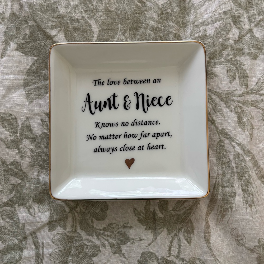 Aunt & Niece Ceramic Jewelry Dish